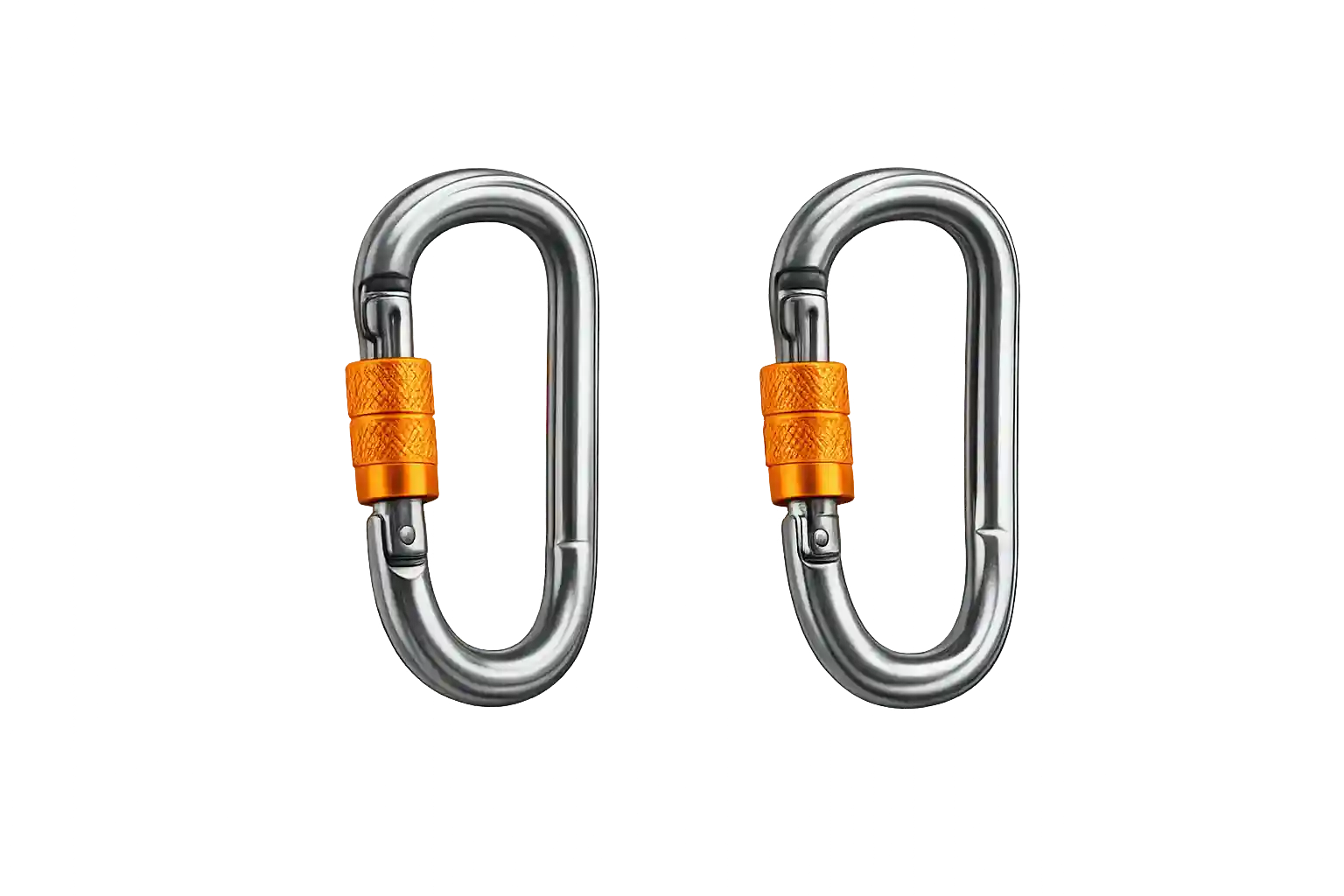 Double locking safety carabiners